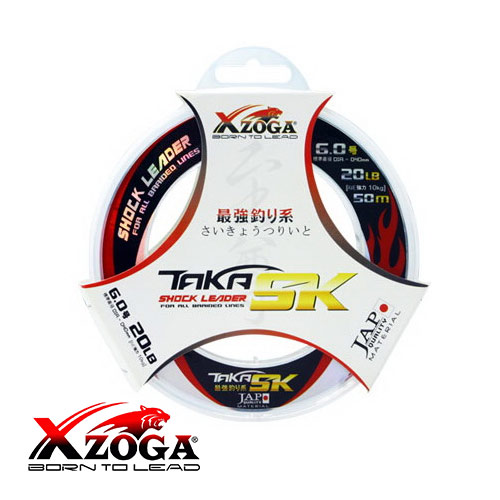 X Zoga Taka-SK Shock Leader 50lb/ 50m