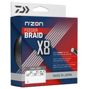 Daiwa N'ZON x8 Braid 0.12mm - 150m steel gray